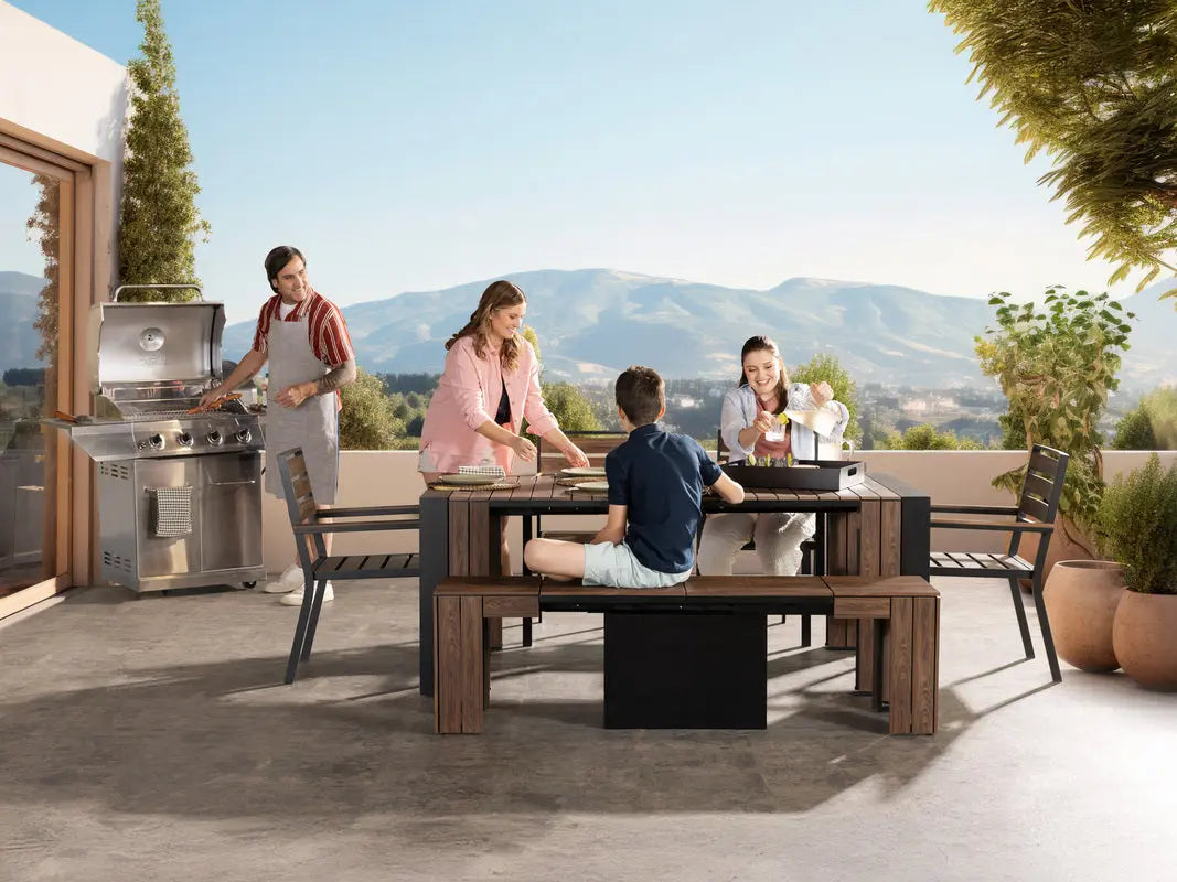 349312893:Transformer Outdoor Bench, Styled
