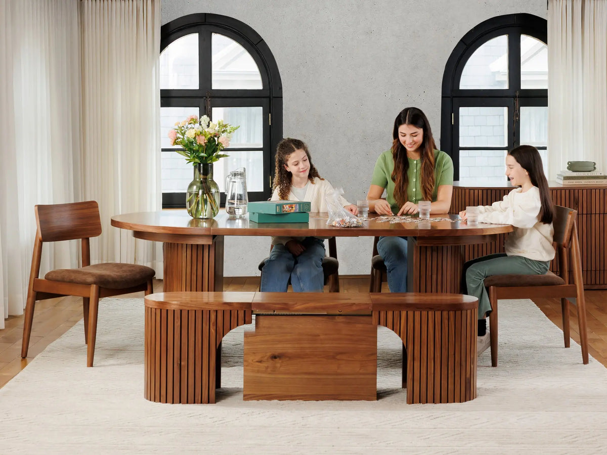 TRANSFM22:Transformer Round Dining Table, Styled
