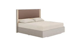 TULLIA007:Tullia Upholstered Panel Bed, AngledAngle