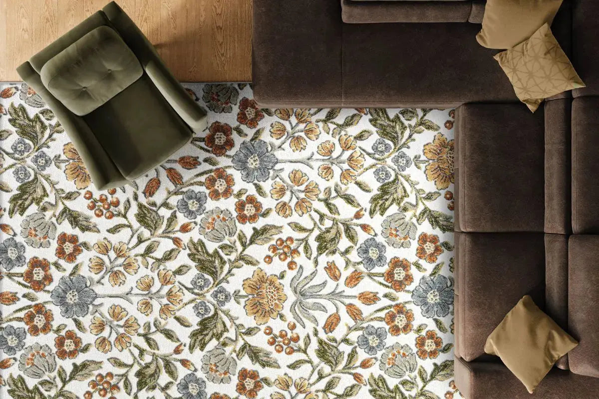 693747460:106-033 Tweed Rug, Styled