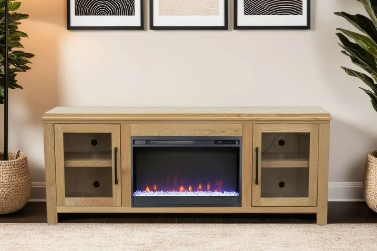 482752780:Tybee Fireplace Console, Styled