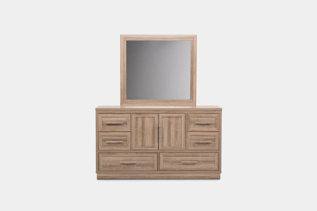 VALENCI03:Valencia Panel Bed & Dresser & Mirror & Nightstand, Front
