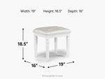 688128101:Valentino Vanity Stool,