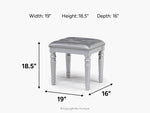 861298019:Valentino Vanity Stool,