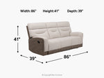 129930904:Vespid Reclining Sofa,