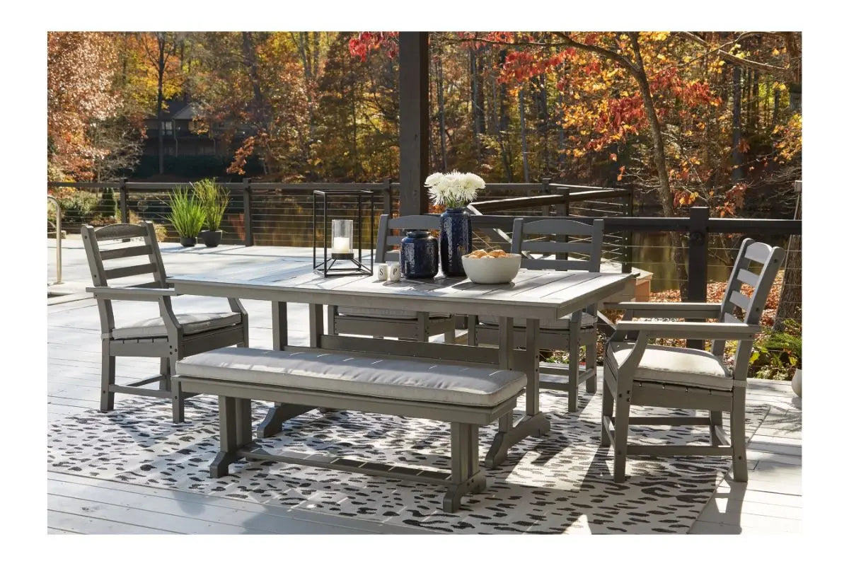 615269628:Visola Patio Bench, Styled