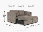 179732202:Vivian Full Sleeper Loveseat,