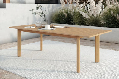 WESLEY000:Wesley Outdoor Dining Table & , Styled