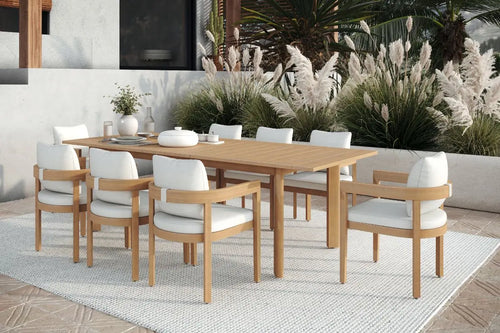 WESLEY010:Wesley Dining Table & 8 Chairs, Styled