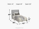 WESTLAN06:Westland Upholstered Panel Bed,