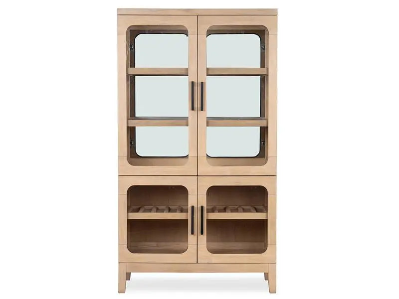 121257717:White Oak Buffet & Hutch, Front