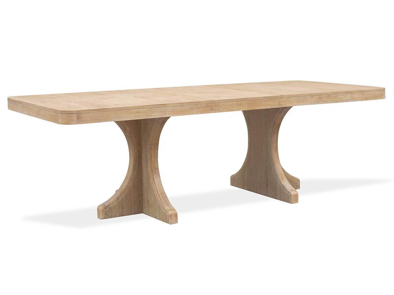 WHITEOAK5:White Oak Dining Table & 4 Chairs, Angled