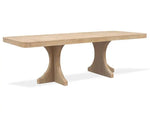 WHITEOAK7:White Oak Dining Table & 4 Cha, AngledAngle