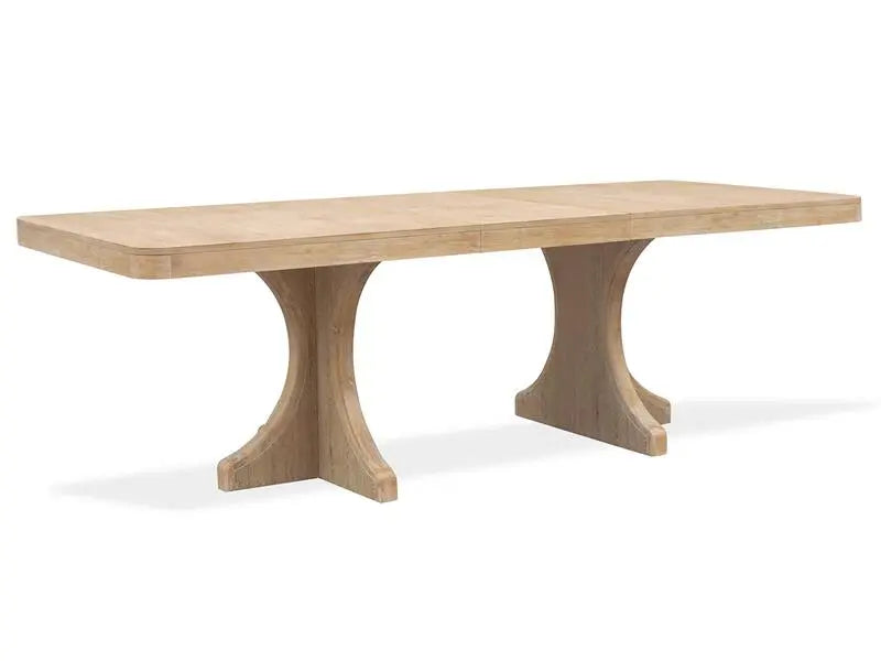 WHITEOAKA:White Oak Dining Table, AngledAngle