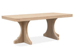 WHITEOAK5:White Oak Dining Table & 4 Chairs, Angled