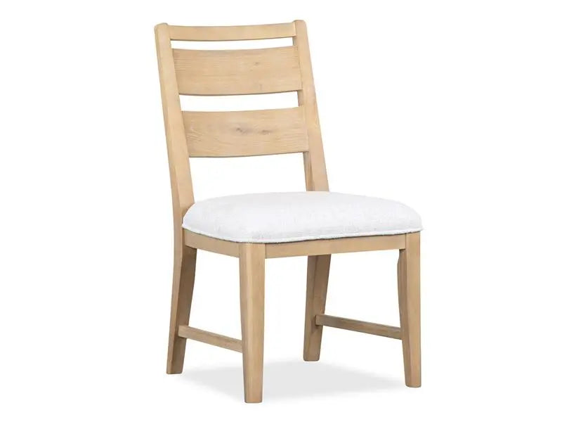 WHITEOAK0:White Oak Round Dining Table &, AngledSideAngle