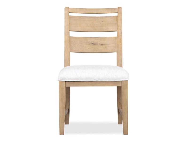 WHITEOAK5:White Oak Dining Table & 4 Chairs, FrontSide