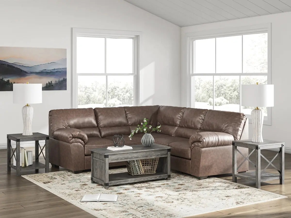 WHITLOC11:Whitlock Tux Loveseat Sectiona, Styled