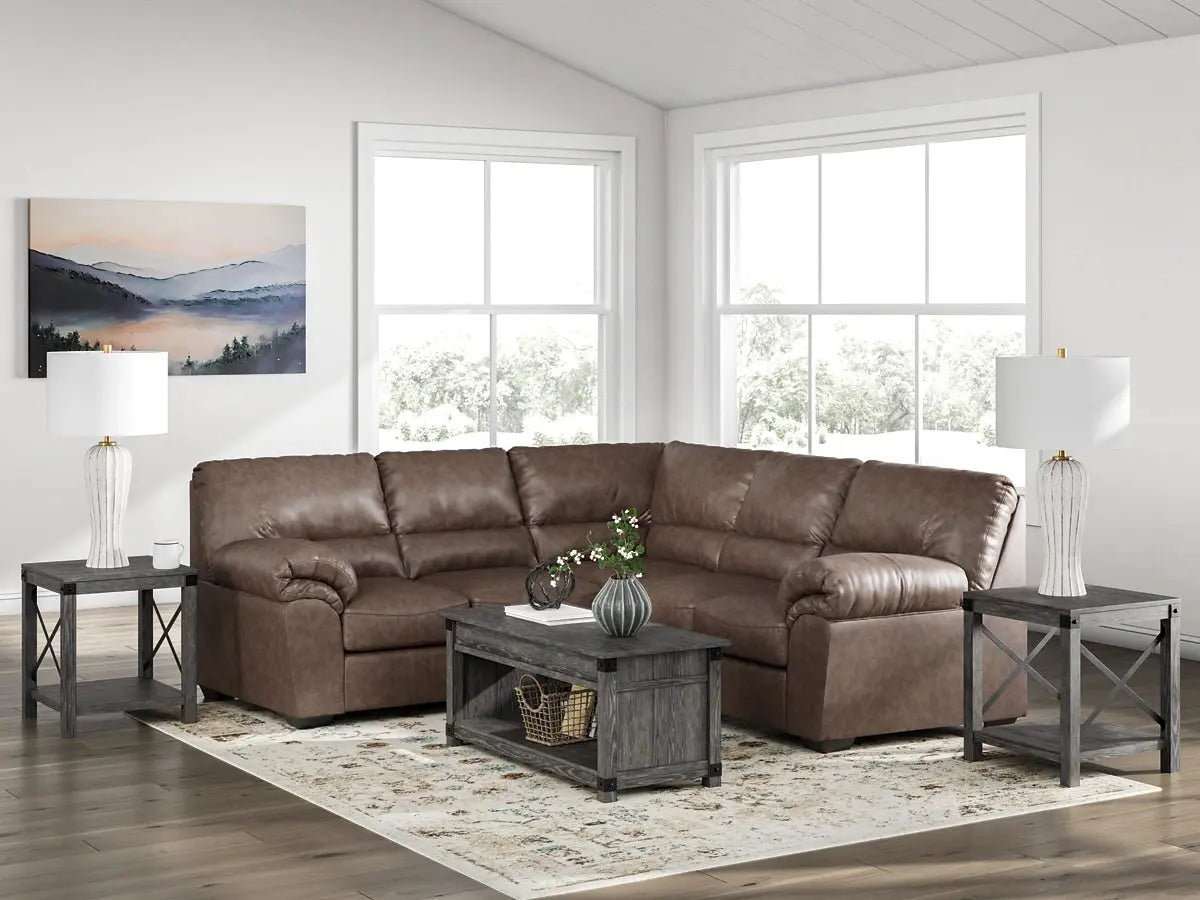 WHITLOC12:Whitlock Tux Loveseat Sectiona, Styled