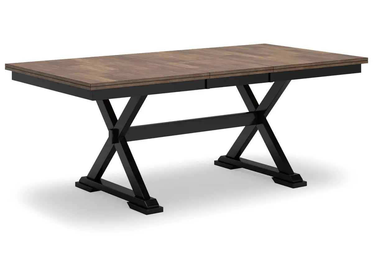 WILDEN002:Wildenauer Dining Table & 4 Ch, Angled