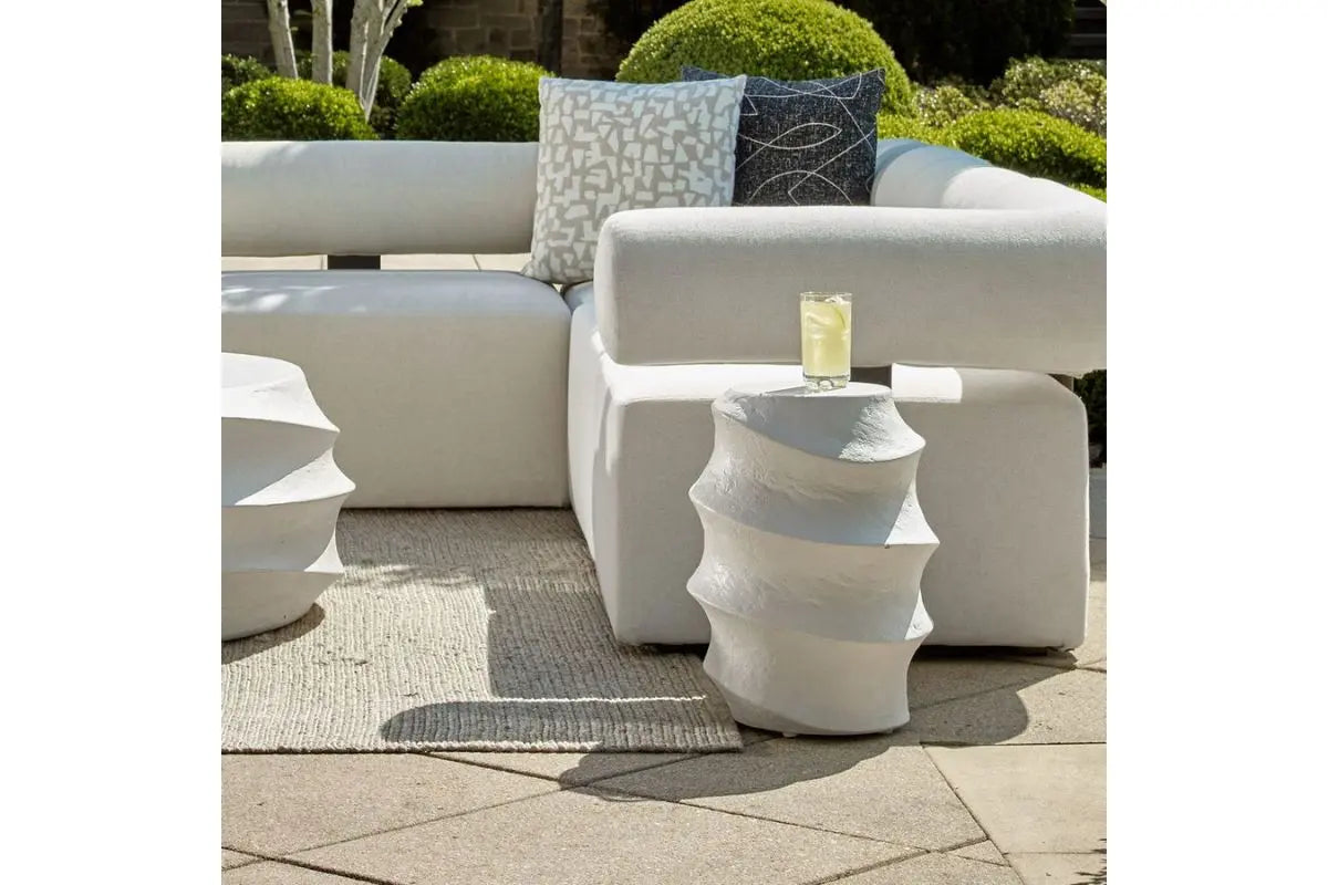 208782951:Winded Outdoor Accent Table, Styled