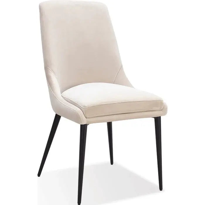 WINSTON04:Winston Round Dining Table & 4, SideAngle