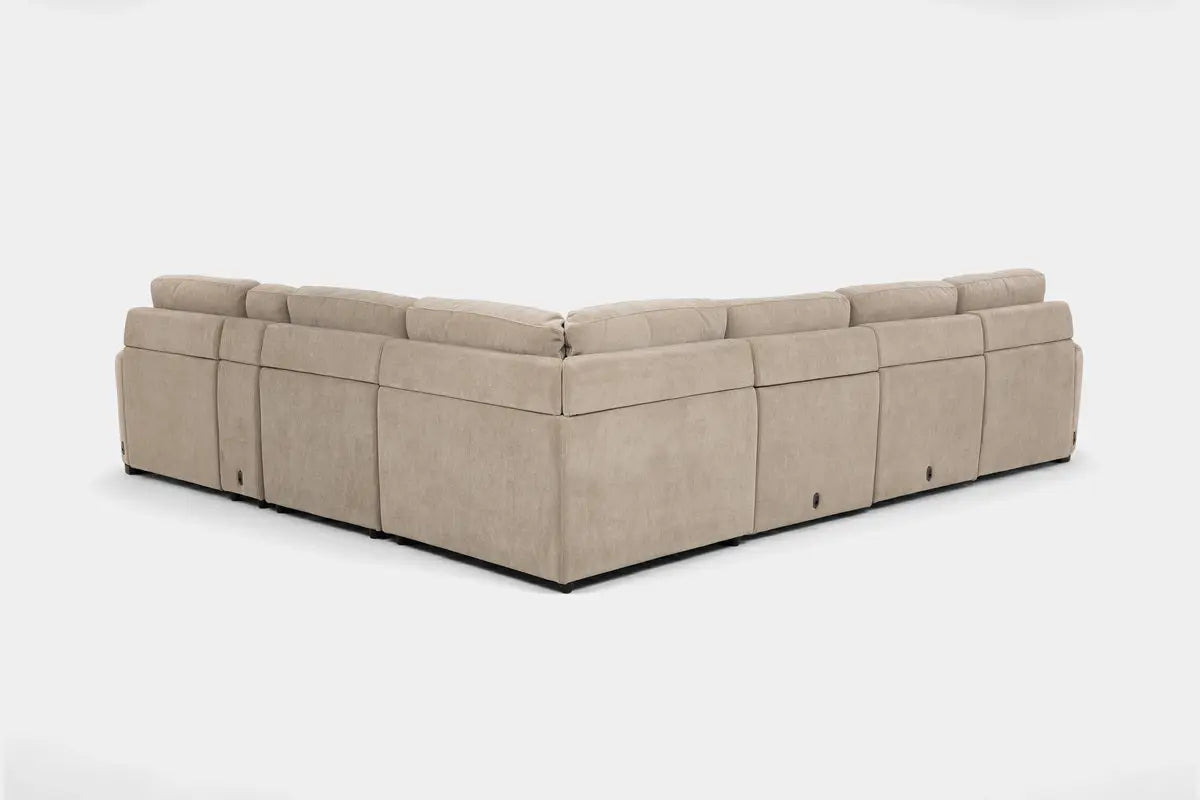 WYNN00023:Wynn 7 Piece Power Sliding Sectional With Armless Slider, Back