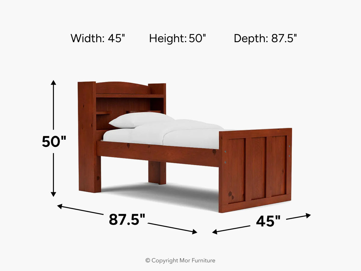 391616472:Young Pioneer Bookcase Bed,