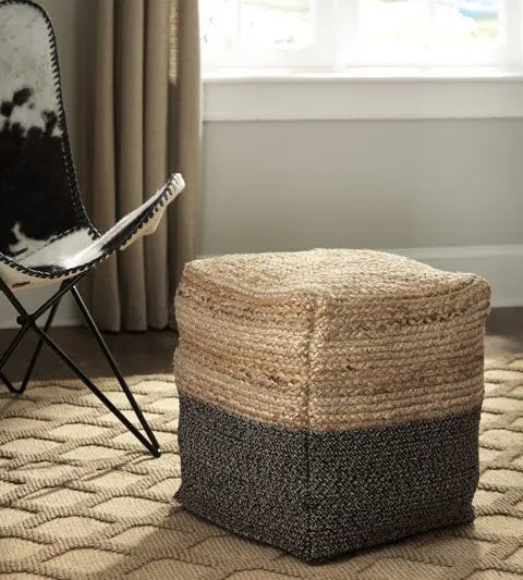 421271434:Sweed Valley Jute Pouf, Image 2