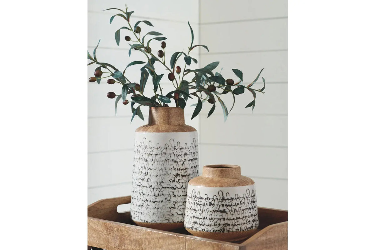 428176342:Meghan Ceramic Vases, Set of 2, Image 2