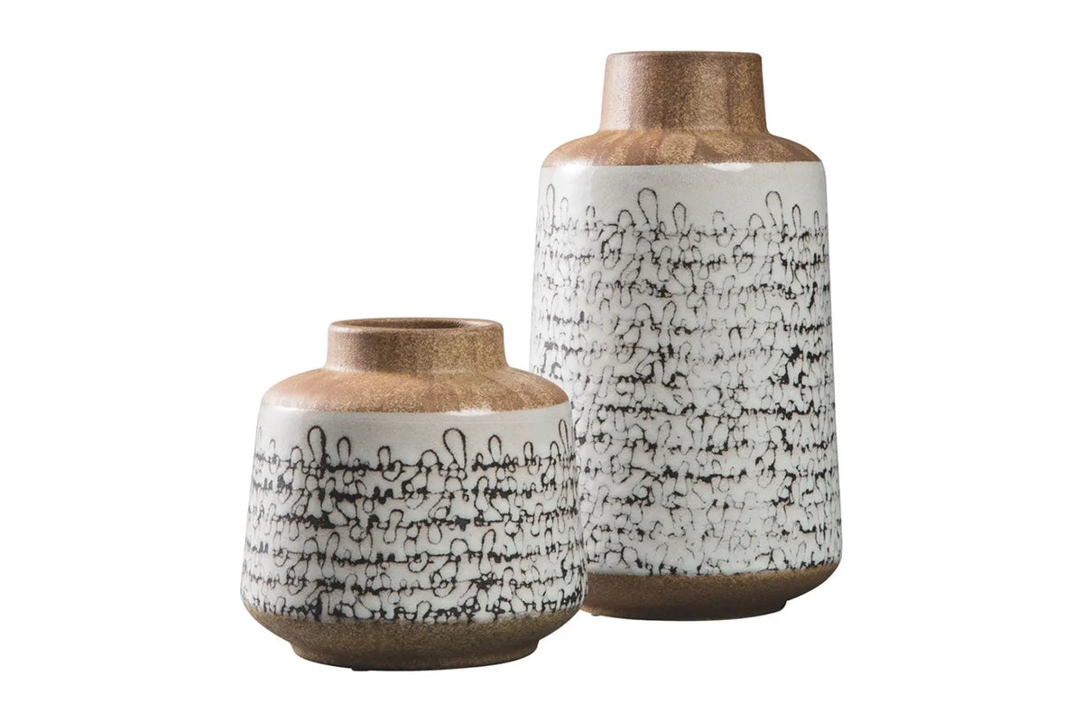 428176342:Meghan Ceramic Vases, Set of 2, Image 1