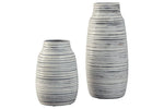 865177263:Donaver Vases in Gray & White, Set of 2, Image 1