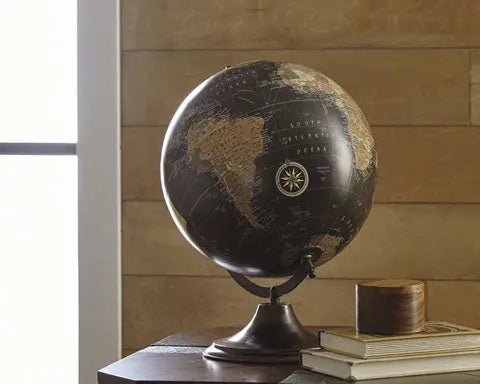 640390181:Oakden Metal Globe, Image 2