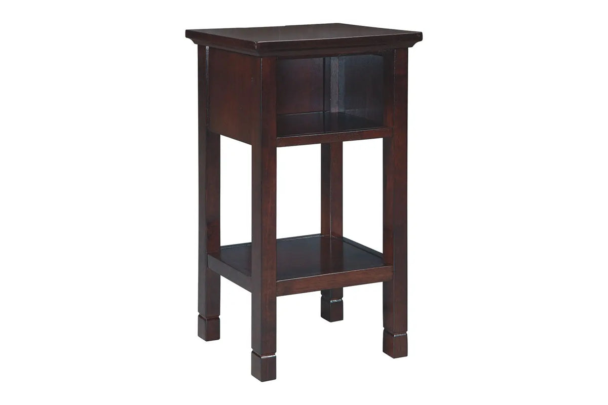 915074791:Marnville USB Accent Table in Cherry, Image 1