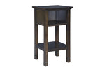 417874867:Marnville USB Accent Table in Espresso, Image 1