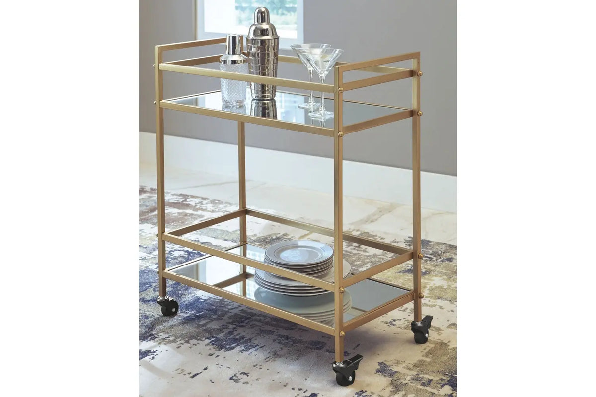 111907721:Kailman Bar Cart in Gold, Image 2