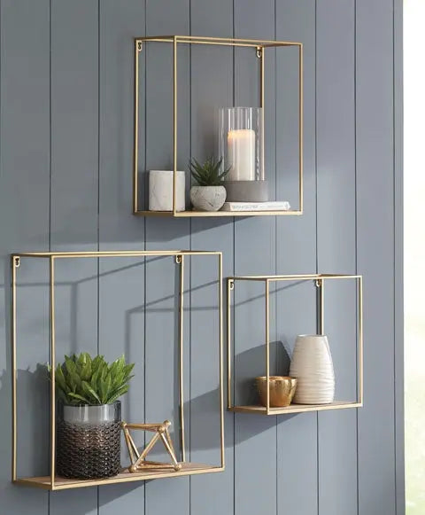 126513385:Efharis Wall Shelves, Set of 3, Image 2