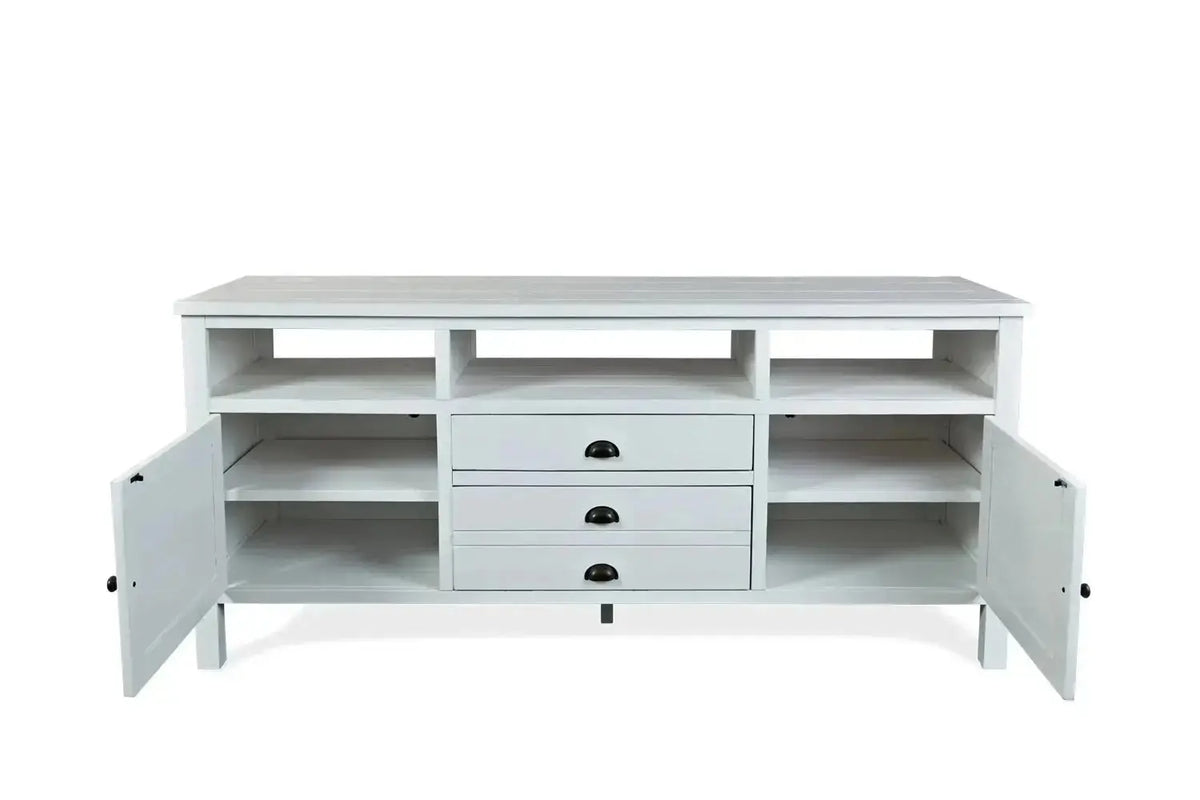 728420898:Artisans Media Console in White, 70 Inch, Image 2