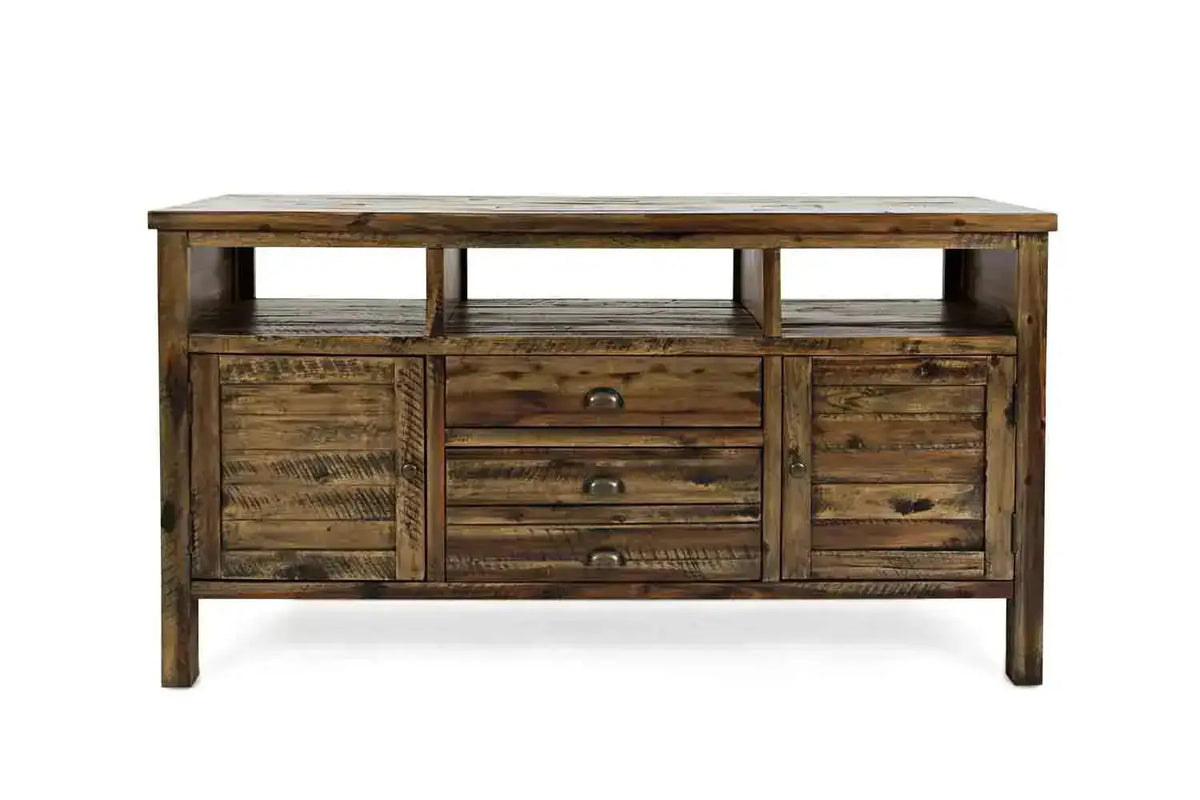312871794:Artisans Media Console in Oak, 60 Inch, Image 1