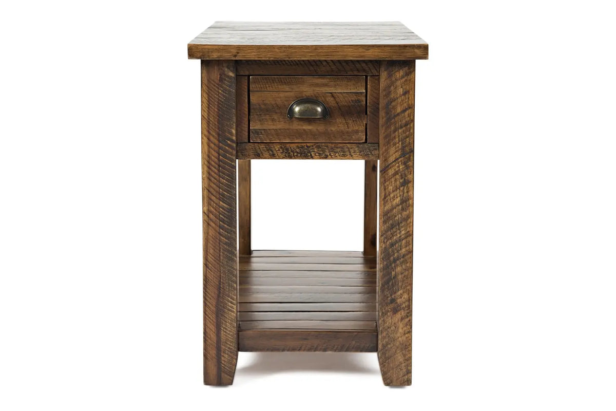 606668561:Artisans Chairside Table in Oak, Image 2