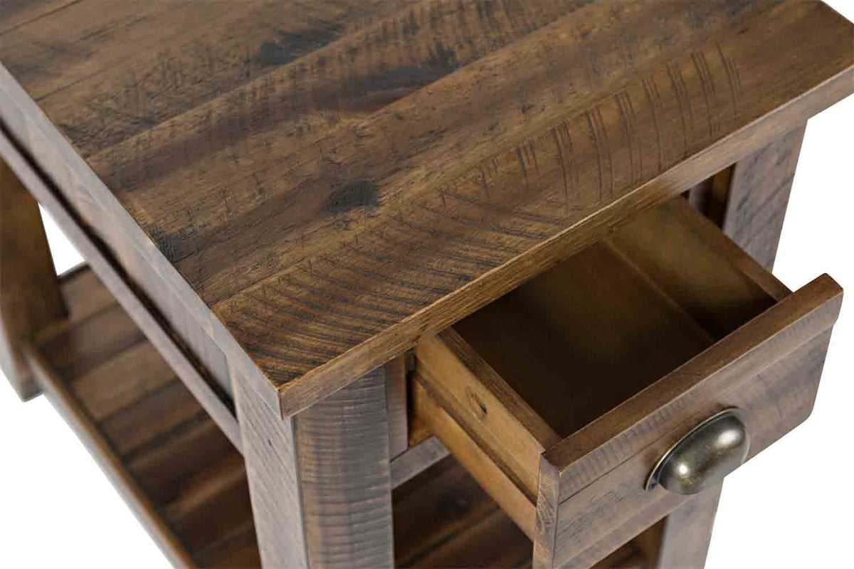 606668561:Artisans Chairside Table in Oak, Image 3