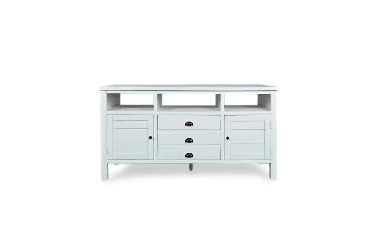223139867:Artisans Media Console in White, 60 Inch, Image 1