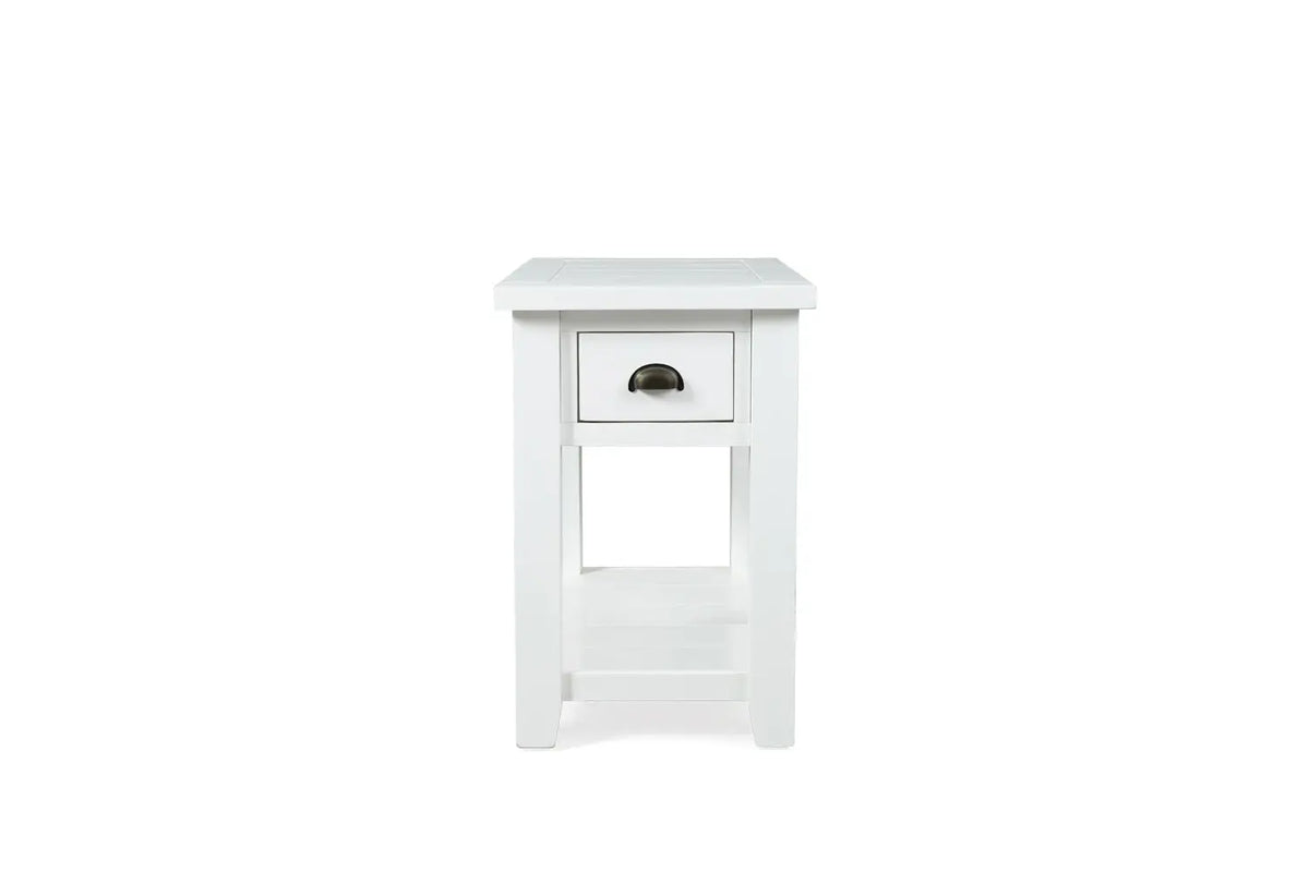 694410983:Artisans Chairside Table in White, Image 2