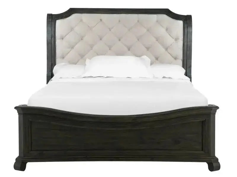 157177142:Bellamy Sleigh Bed in Charcoal, California King, Image 2