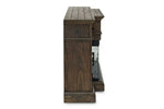634509392:Harbor Console w/ Fireplace Insert in Brown, 70 Inch, Image 4