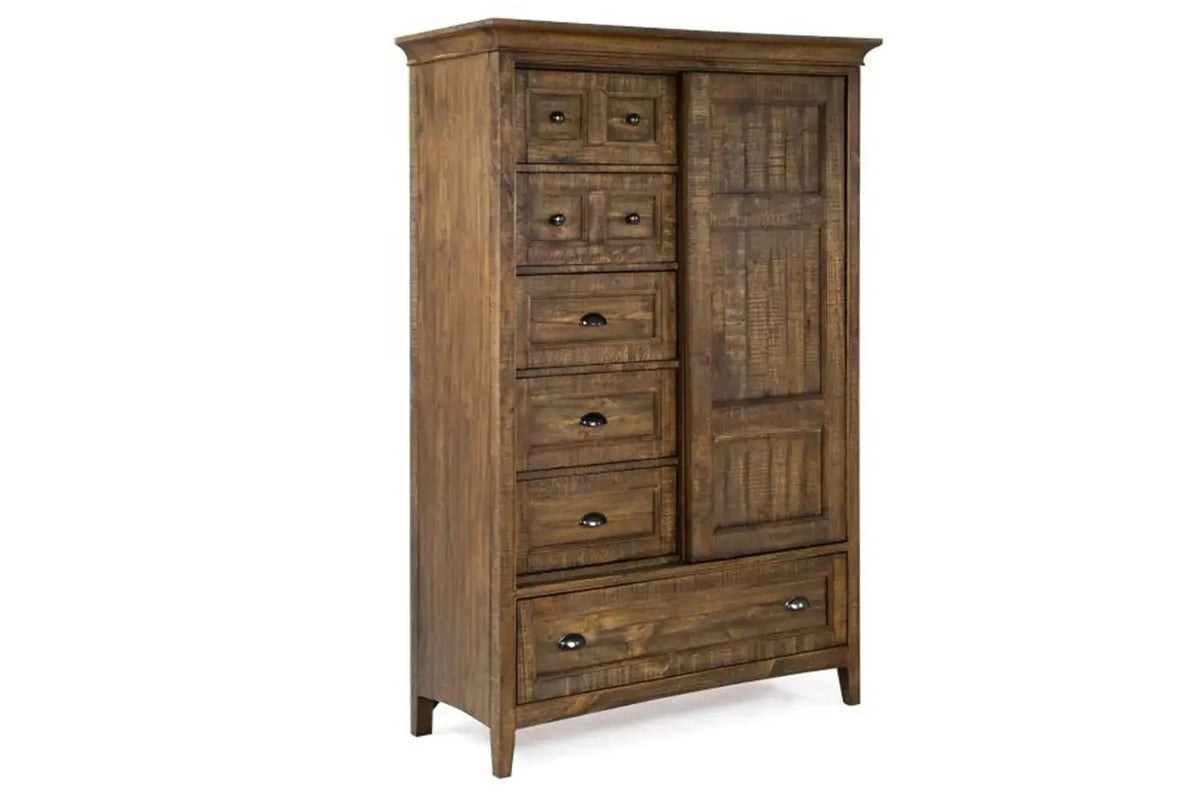 604080806:Bay Creek Chest w/ Door in Nutmeg, Image 1