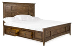 006391631:Bay Creek Panel Bed w/ Storage in Nutmeg, Queen, Image 1