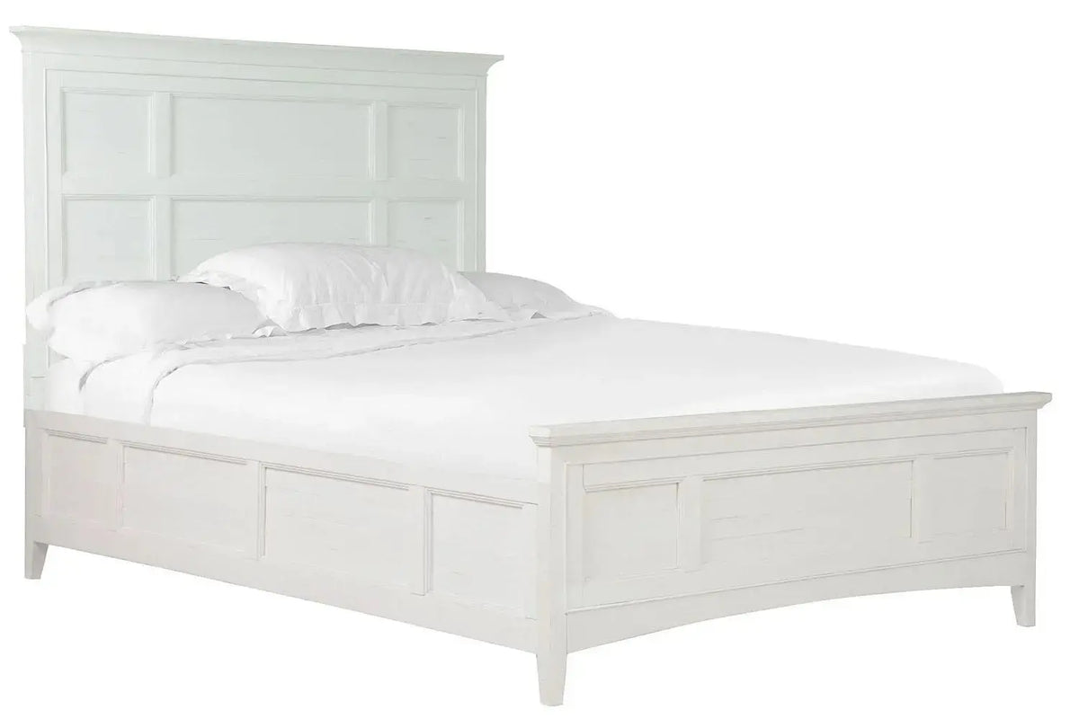 996060883:Bay Creek Panel Bed in White, Queen, Image 1