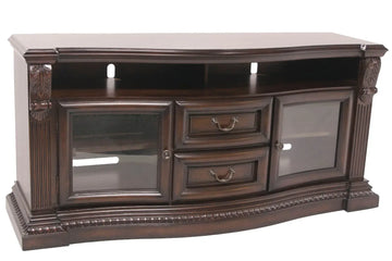 385939981:Bella Media Console in White, 67 Inch, Image 1