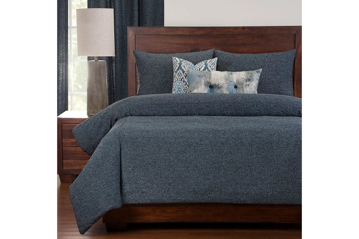 076262944:Belmont Duvet Comforter Set in Blue, 6 Piece, Eastern King, Image 1